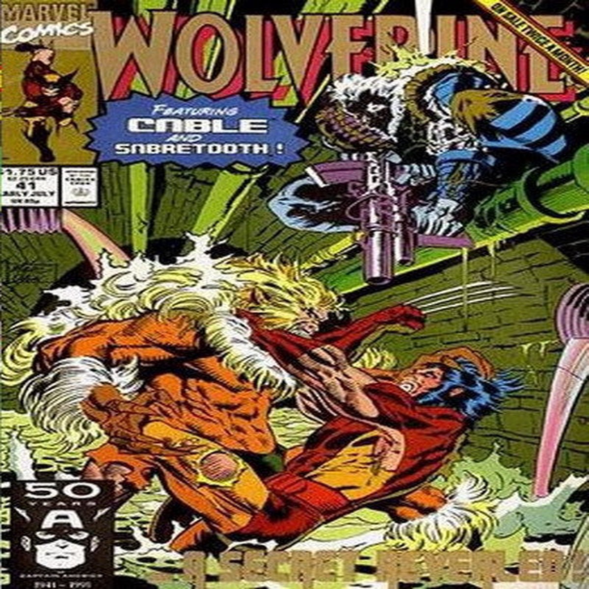 Wolverine #41 CVR A Marvel 1991 FN