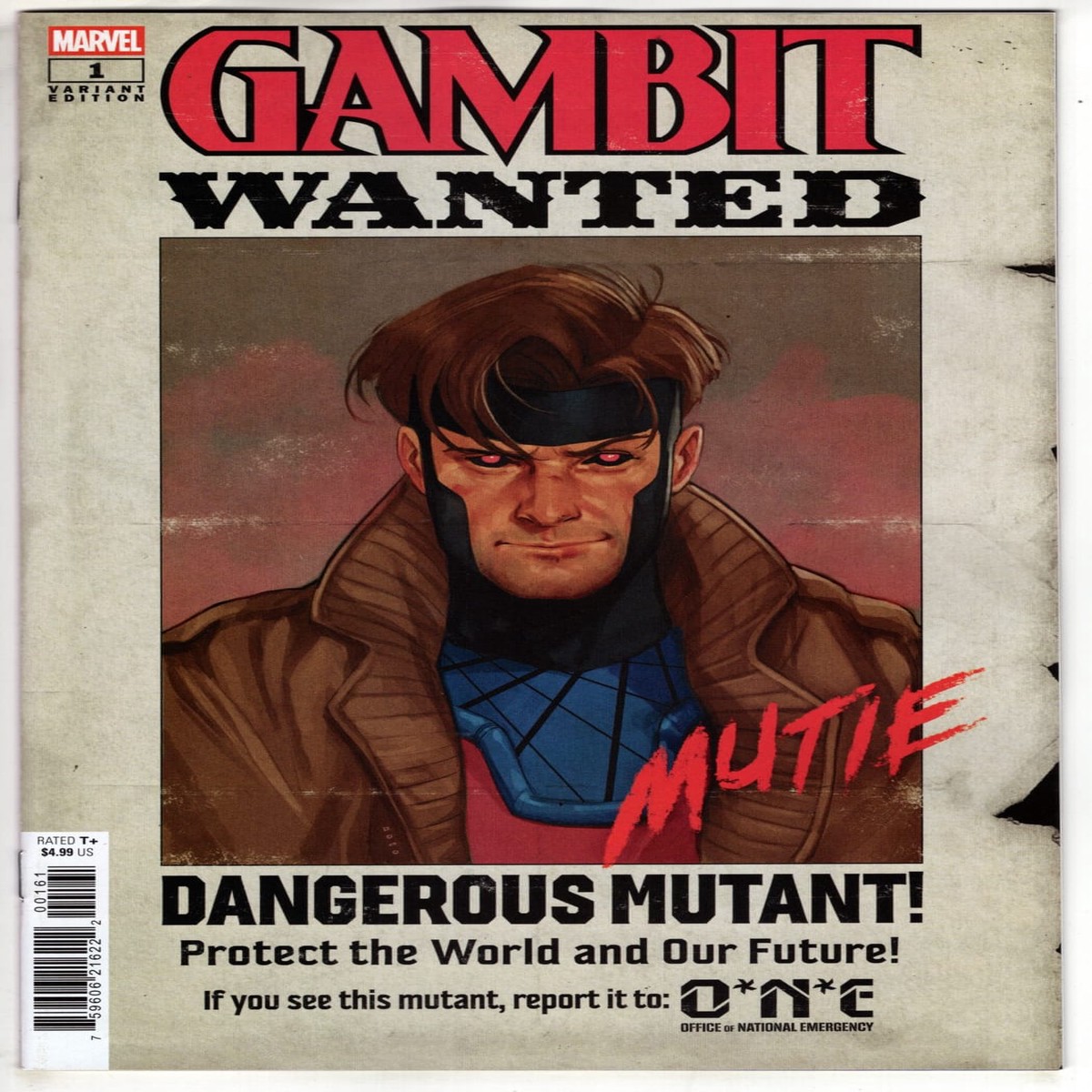 GAMBIT: WANTED #1 PHIL NOTO WANTED VARIANT B (VF/NM)