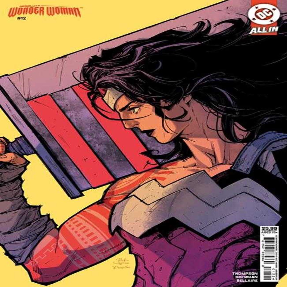 Absolute Wonder Woman #12 2nd Print Cover B Rickie Yagawa Card Stock Variant