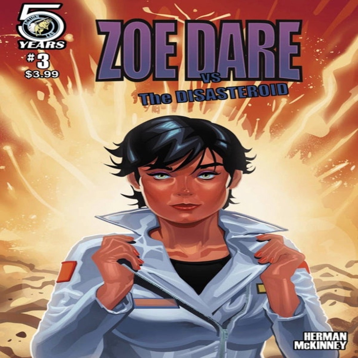 ZOE DARE VS DISASTEROID #3 CVR A HERMAN